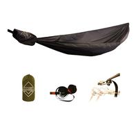 onewind Hamac de camping ultraléger, hamac portable de 3,4 m pour le camping sauvage, la randonnée et la randonnée, hamac léger avec sangles d'arbre, marron coyote