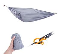 Onewind Hamac léger et portable pour camping, randonnée, pêche et voile, gris