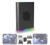 ONEXGPU 2 eGPU Dock : Support Oculink, AMD Radeon RX 7800M, 12 Go GDDR6, Chargeur 330 W, USB-C 4.0, Affichage Triple écran, Jeu 4K - eGPU Portable