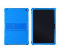 Oneyijun Étui de protection en silicone souple avec support réglable pour tablette Lenovo 10e Chromebook 10,1" Bleu foncé