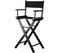 ONFSZCKB Chaise de réalisateur haute chaise pliante pour maquilleurs, chaise professionnelle pour maquilleurs avec structure en bois pour clients, chaise de réalisateur portable avec dossier haut)