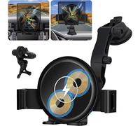 Ongi-Support Telephone Voiture,15w Qi Chargeur Induction Voiture,Double Bobine Chargeur Sans Fil Voiture Rapide Automatic Clamping Porte Telephone Voiture Pour Samsung Galaxy Z Fold 6/5/4 Pour Iphone