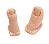 Ongle de pied en silicone,Outils d'entraînement factices réalistes - Pour sur ongle de pied,Pour maison, salon, studio, formation, présentation, manucure, pédicure, femmes et filles