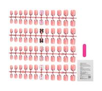 Ongles à coller, couverture complète rose, ensemble de faux ongles, kit d'art artificiel, outil de beauté de manucure, catégorie cosmétique de performance, épouse, mère, petite amie, filles, amies, s