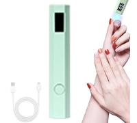 Ongles à lumière UV portable, petit stylo rechargeable avec écran LED, séchoir à colle portable à 2 minuteries, lampe professionnelle sans fil, vernis gel idéal, manucure et soin des ongles à domicile