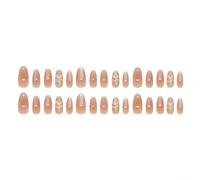Ongles à presser avec effet scintillant œil de chat et fleur de glace au jasmin conçus pour un style sucré français et un ajustement personnalisé détachable (boîte Z1427)