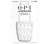 Ongles à presser OPI xPRESS/ON Jusqu'à 14 jours de tenue Manucure en salon type gel Emballage végétalien durable Avec colle à ongles Ongles blanc