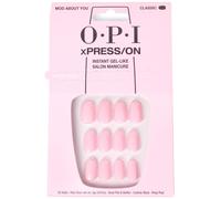 Ongles à presser OPI xPRESS/ON Jusqu'à 14 jours de tenue Manucure en salon type gel Emballage végétalien durable Avec colle à ongles Ongles roses