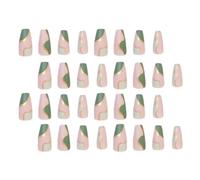 Ongles à Pression Français Style Fantaisie, 48 Pièces ABS | Pose Rapide à Maison, Réutilisables pour Soirée et Fête, Look Salon sans Effort pour Débutantes