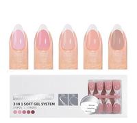 Ongles Artificiels À Pointe Française 150 Pièces Avec Couche De Base Pré-appliquée Qualité Salon Pour Un Design D'ongles À La Mode Rapide Et Simple