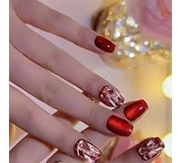 Ongles Artificiels En Faciles À Appliquer 24 Pièces Motifs Œil De Chat Couverture Complète Faux Pour Les Femmes Pionnières Nail Art