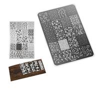 Ongles Artistiques Concevant Des Plaques De Motifs Sculptés Précis D'estampage 'ongles Pour Un Usage Domestique Et Professionnel Modèle De Tampon 'ongle