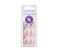 Ongles Autocollants - Kiss - Impress Kimm01c - Ombre Et Zircons - Longueur M - Manucure Facile Multicolore