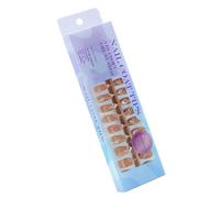 Ongles courts en gel souple en forme d'amande - Couvrance complète - Ongles courts - Pour ongles en gel - Prêts à l'emploi