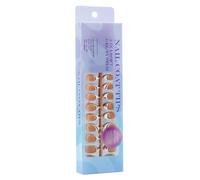 Ongles courts en gel souple en forme d'amande - Couvrance complète - Ongles courts - Pour ongles en gel - Prêts à l'emploi