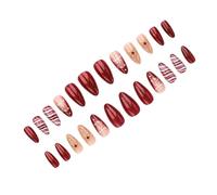 Ongles De Presse Sophistiqués Design Sculpture D'inspiration Française Nail Art Noël Pour Événements Formels Et Carrières Ensemble D'ongles Artificiels Confortables