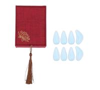 Ongles de Protection Guzheng en Nylon Bleu, Jeu Professionnel | Accessoire pour Instrument à Cordes, Son Clair et Fort, Résistance à L'usure, Soulage la Douleur