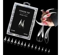 Ongles de qualité salon - Double forme - Embouts en cristal - Extension rapide - Outil de manucure pour tous les niveaux de compétence - Embouts ABS