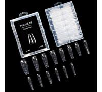 Ongles de qualité salon - Double forme - Embouts en cristal - Extension rapide - Outil de manucure pour tous les niveaux de compétence - Embouts ABS