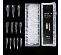 Ongles de qualité salon - Double forme - Embouts en cristal - Extension rapide - Outil de manucure pour tous les niveaux de compétence - Embouts ABS