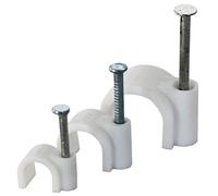 ongles de serrage 4-7 mm câble Support Blanc, 100 Pièces