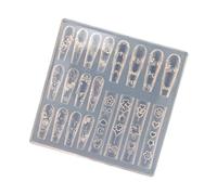 Ongles décoratifs tendance en silicone robuste pour créer des motifs complexes et réutilisables