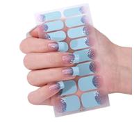 Ongles en gel à pointe française, bandes d'ongles politiques