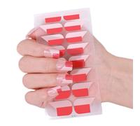 Ongles en gel à pointe française, bandes d'ongles politiques