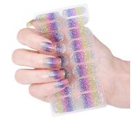 Ongles en gel pour les yeux de chat Bandes d'enroulement politique Autocollants scintillants Manucures Fournitures Art Décoration Ongles Chats Polonais Autocollants pour ongles