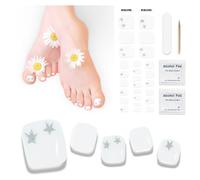 Ongles en Gel UV Semi Durci - 26 pcs D'orteil Vernis À Ongles Autocollants Auto-adhésifs Autocollant Pour Ongles en Gel Décorations Manucure Pour Ongle D'orteil Longue Durée Manucure