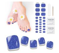 Ongles en Gel UV Semi Durci - 26 pcs D'orteil Vernis À Ongles Autocollants Auto-adhésifs Autocollant Pour Ongles en Gel Décorations Manucure Pour Ongle D'orteil Longue Durée Manucure