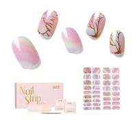 Ongles en Gel UV Semi Durci - 34 Pcs NAILOG Autocollants auto-adhésifs de vernis à ongles,lampe UV/LED requise, autocollants pour Nail Art,idee cadeau femme, Flying Wings