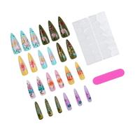 Ongles en relief pastel avec des accents de jardin de champignons, de fleurs de grenouille, ensemble de manucure à pression 3D pour les sorties café, les vêtements de manucure à domicile