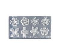 Ongles en silicone Décorations artistiques moisissures DIY Outils d'art 3D Moule en résine époxy fleur pour boucles d'oreilles pendentifs Fabrication de bijoux