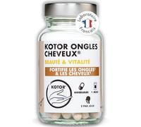 ONGLES ET CHEVEUX | Beauté, Pousse, Croissance et Fortification | Complément Naturel | Biotine + Zinc + Germe de Blé + Levure de Bière + Vitamines E, B5 et B6 | 60 Gélules | Francais