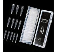 Ongles professionnels, double forme, pointe en cristal ABS pour une extension rapide de la longueur, durabilité à la maison, salon de manucure, pointes ABS