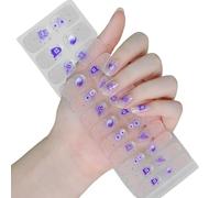 Ongles Semi-Durcis Enveloppes Politiques Halloween Autocollants Brillent dans les Gels Foncés Bandes Art Décoration Halloween Stickers Gel Semi Trempé Brillent dans Ongles Sombres