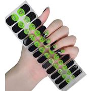 Ongles Semi-Durcis Enveloppes Politiques Halloween Autocollants Brillent dans les Gels Foncés Bandes Art Décoration Halloween Stickers Gel Semi Trempé Brillent dans Ongles Sombres