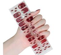 Ongles Semi-Durcis Enveloppes Politiques Halloween Autocollants Brillent dans les Gels Foncés Bandes Art Décoration Halloween Stickers Gel Semi Trempé Brillent dans Ongles Sombres