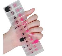 Ongles Semi-Durcis Enveloppes Politiques Halloween Autocollants Brillent dans les Gels Foncés Bandes Art Décoration Halloween Stickers Gel Semi Trempé Brillent dans les Ongles Sombres