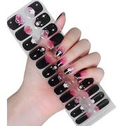 Ongles Semi-Durcis Enveloppes Politiques Halloween Autocollants Brillent dans les Gels Foncés Bandes Art Décoration Halloween Stickers Gel Semi Trempé Brillent dans Ongles Sombres