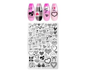 Ongles Timbre Plaques Art Estampage Fleur Dentelle Modèle Images Pour Bricolage Conceptions Ongles Estampage