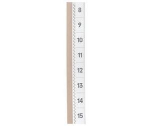 Onglet autocollant TABFIX, 2 lignes, transparent