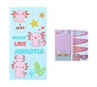 Onglets adhésifs en forme d'animal de dessin animé - Ensemble de notes autocollantes - Bloc-notes simples pour l'école et le bureau