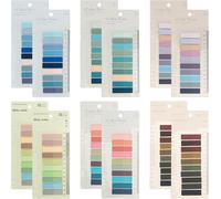 Onglets Adhésifs Pour Annoter Des Livres, Notes Autocollantes Transparentes, Onglets De Livre Pour Classeurs, Marqueurs De Page Pour Cahiers, Onglets De Drapeaux De Livre Multicolores Inscri