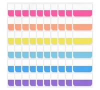 Onglets adhésifs repositionnables et inscriptibles pour livre, drapeaux, marque-pages adhésifs en 3 tailles, autocollants pour cahiers, index transparents