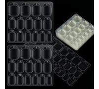 Onglets Adhésifs Transparents Double Face Pour Ongles, 600 Pcs 15 Tailles Colle À Ongles Auto Adhésive Décoration Manucure Accessoires Studio D'ongles Gelée Gel Autocollants Pour Ongles