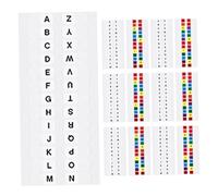 Onglets alphabet colorés - Marqueurs de page adhésifs pour organisation de livres | 20 ensembles de 26 lettres | Imperméable et portable | Parfait pour les notes, l'indexation et le tri