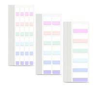 Onglets Autocollants D'Index Adhésifs De Couleurs Claires,Étiquettes De Drapeau De Fichiers Réutilisables Inscriptibles De 3 Tailles 6 Couleurs Pour La Bible,420 Pièces.3 Sizes 420Pcs.