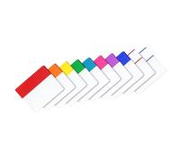 Onglets D’index Adhésifs Écriture, PET Semi-transparent, 20 Pages | Stabilité Fiable, Codification Couleur, pour Rapports et Journaux, Étude en t Révision D’examen